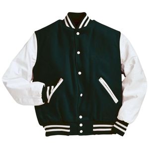 Bomber personnalisé avec broderie spéciale OEM pour hommes/baseball avec poches pour hommes, veste Versity de grande taille 51