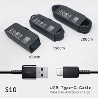 Câble de données de type C OEM 1 M Câbles de chargement rapide S8 S10 10 Note 20 Chargeur pour Huawei P20 P30