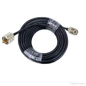 OEM UHF PL-259 Male to UHF SO-239 Female RG58 Antenna Extension Cable PL259 Pigtail connector for CB Radio Ham Radios FM Transmitter Factory