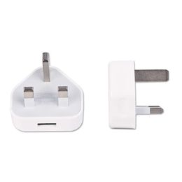 OEM White UK Plug USB-oplader AC Wall Charger USB Power Adapter Charger voor iPhonex / 8 / 8Plus / 7 / 7Plus / 6s / 6 + DHL Freeshipping