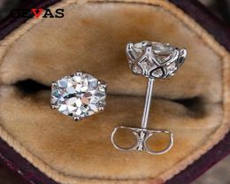 OEVAS réel 0 51 CaratColor Moissanite boucles d'oreilles pour les femmes de haute qualité 100 925 en argent Sterling scintillant bijoux de mariage G5594790