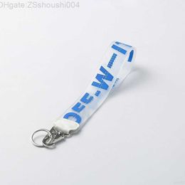 van sleutelhanger Offs witte luxe ringen sleutelhangers doorzichtige rubberen jelly letterprint sleutels ring mode mannen vrouwen canvas sleutelhanger camera hanger beltq9vjJK RMSR Y79Z EVRV