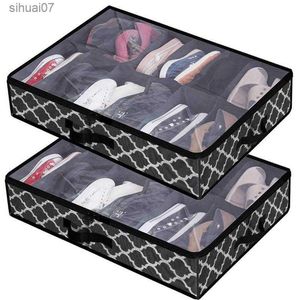 Of Shoe 12 Box Closet Clear Window Pairs Storage Bed With Under Organizer For Smooth Zipper Storage Underbed Robuste L230705