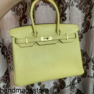 van vrouwen één platina handtas hardware is niet kip geel binnen en buiten volle leer 28 cm handtas