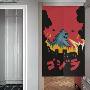 Ofat Home Spitfire Dinosaur Door rideau japonais Noren Room Partition Privacy Protection Pendante Poster Decoration 240516