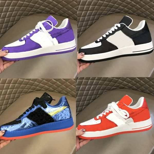 off Nombre conjunto zapatillas de deporte zapatos casuales Zapatos de diseñador Lakers oblicua moda fresca al aire libre Universidad azul verde zapatilla de deporte