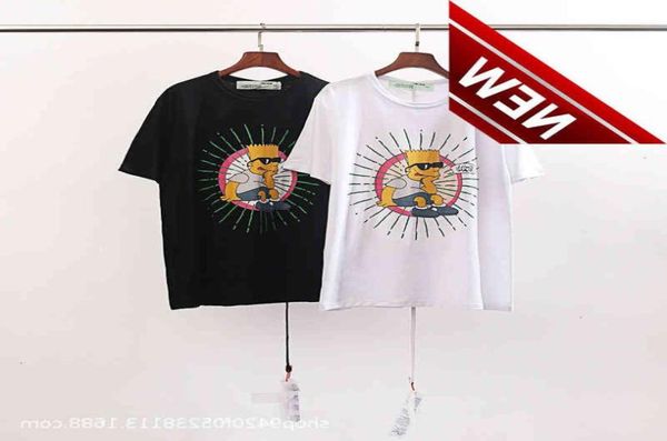 Off Fashion T-shirts 50discount et Spring Tide Summer Brand Co Branded Cartoon Simpson Series Pull à col rond à manches courtes B3479565