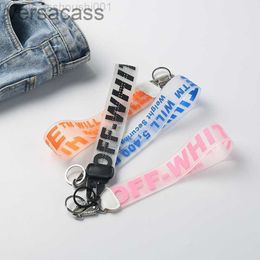 Off Jelly Offwhite Letter Printing Electroplated Original Backpack Pendant for Men and Women Keychain in Stock T9TM