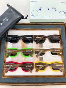 Off Luxury Sunglasses Designer Top White pour hommes et femmes mode Off W Lunettes de soleil UV400 Nouveau pour hommes et femmes avec boîte d'origine