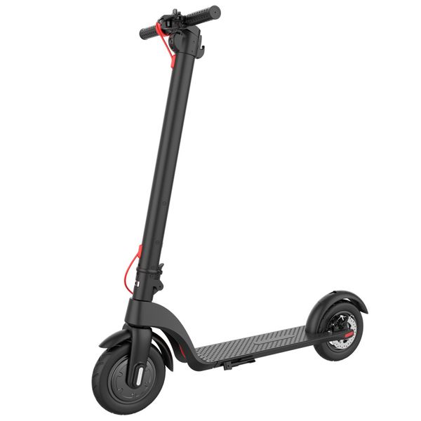 Scooter électrique pliant adulte à 2 roues en alliage d'aluminium tout-terrain de 8,5 pouces