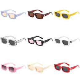 Óculos de sol de luxo óculos de sol offs molduras brancas estilo quadrado marca homens mulheres seta x quadro preto óculos tendência óculos de sol brilhantes esportes viagem sunglasse hg4i zt