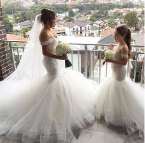 Robes de première Communion sirène à épaules dénudées pour mariage, jupe en Tulle et dentelle pour enfants, robe de soirée pour filles, robe de concours pour adolescentes