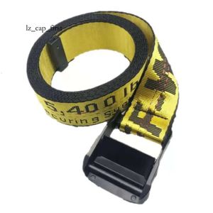 Off White Belt Fox Nieuwe mode luxe vrouw worstelen van gele witte riem owgbanden 200 cm canvas taille verstelbaar voor mannen en dames buiten sportriem 362