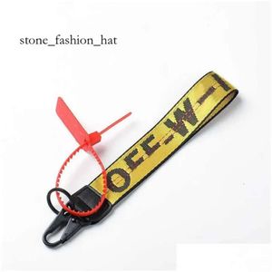 Gebroken witte sleutelhanger Lanyards Modeketen Gebroken witte luxe sleutelhanger Transparant rubber Jelly Letter Print Offs Witte sleutelhangers Heren Dames Canvas Camera 8527