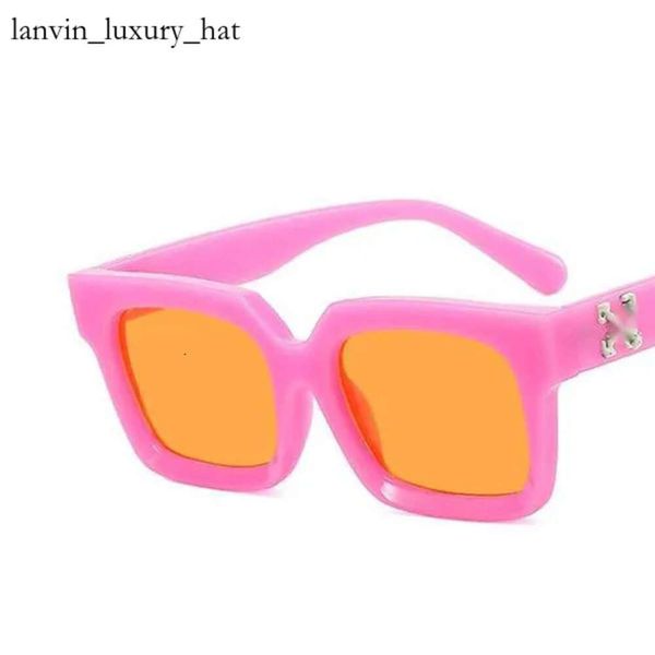 Lunettes de soleil blanc cassé Designer Off White Cadres Lunettes de soleil Marque Hommes Femmes Lunettes Lettre Flèche X Cadre Lunettes Tendance Hip Hop Lunettes de soleil carrées Sports Travel Sun 1445