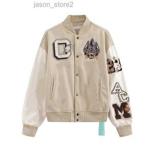 Uit witte varsity jas windbreaker van witte hoodie vintage off wit shirt los offwhite lange honkbal hiphop harajuku offs letter borduurwerk streetwear 8 smg0