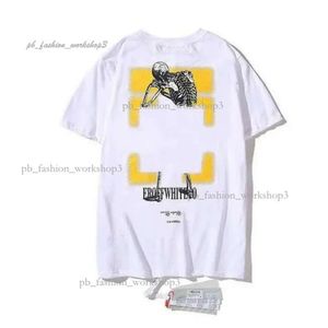 off whiteshirt Mode Hommes Offs T-shirts Été Femmes Designers T-shirts Lâche Tees Bureau Tops Homme Chemise Décontractée Luxurys Vêtements Blancs Vêtements de rue 518