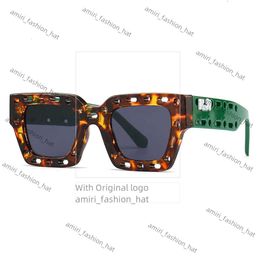 Verres Off Withe Mens Designer au large des lunettes de soleil aux lunettes de soleil Square Ins