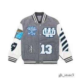 Off Withe Jacket Varsitys Top Off Designer Jacket Off White Jacket 2024 Chaquetas para hombres Diseñador para hombre Offend of Windbreaker Varsity Vintage Off White T Shirt 232