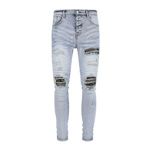 Brands High Street Offamiri Jeans Patch Mens Patch Trendy Slim Fit Leggings
