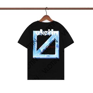OFFes 2023 Nouvelle mode Luxurys Vêtements T-shirt pour hommes et femmes T-shirts en vrac Tops Homme Casual Street Graffiti Shirt Sweat-shirt T-shirts pour hommes Blanc