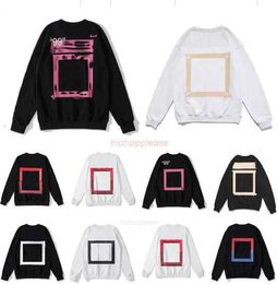 Offes Mens Sweats à capuche Hip Hop Hommes Streetwear Lettre Sweat à capuche Homme Femme Designers Skateboards à capuche Hoodys High Street Pull Sweat-shirt Vêtements Blanc 7XJ Tops