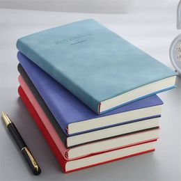 Office Business Notebook Memo Notepad Soft Leather Cover Thickened Inner Pages 180 Sheets A4/A5 Work Planner Diary Agenda Book 240509