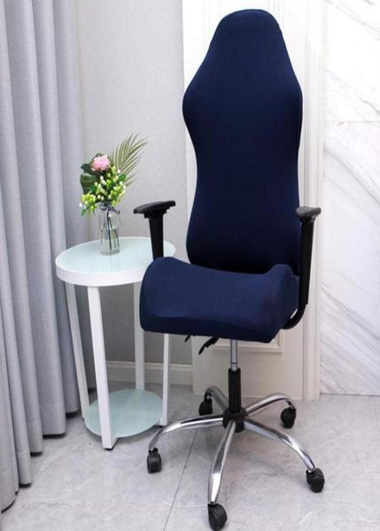 Housse de chaise de bureau, en Spandex, pour compétition de jeu, siège élastique, pour coque d'ordinateur, fauteuil, couleur bonbon, 2635375