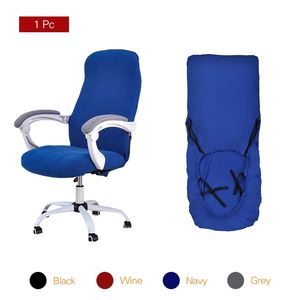 Couverture de chaise de bureau Spandex Couverture de chaise d'ordinateur Élastique Stretch Arm Chair Housse de siège 1 PC Y200104