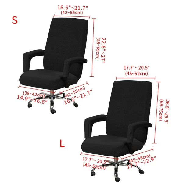 Les chaises de bureau couvrent les couvercles de chaise de jeu en spandex avec des armes de jeu en housse de fauteuil extensible en fauteuil