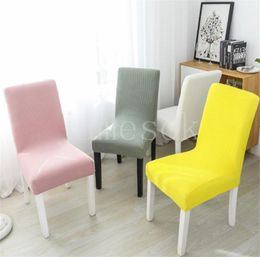 BUSCHAKSTUURS CECTIES Corn Kernel Elastische Computerstoel Covers Simple Solid Color Fabric Home Dikked Shake Fleece Hotel Stool Covers Chair Cover DF187