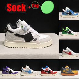 Office Designer Hightop Out of Shoes Quality Quality Mens Robe Sneakers Blanc Blanc Rouge en cuir décontracté Casual Walking Daily tenue Athleisure Trainers 613 Fit