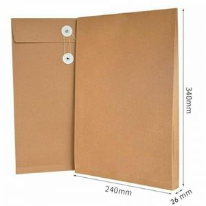 Accessoires de scanner de documents de bureau, sac en papier kraft vierge, porte-documents, pochette d'approvisionnement en informations, organisateur de rangement d'enveloppe, cadeau gratuit KK0065HY