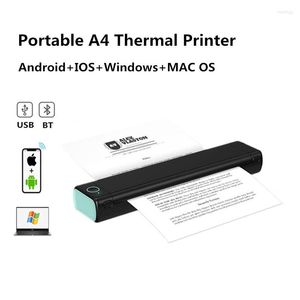 Fichier de bureau étudiant devoirs Test papier Portable sans encre HD USB sans fil Bluetooth Mini A4 imprimante thermique