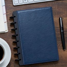 Office Notebook bindende paddenstoelbrief 2 stks Cover Stationery Leaf Business Hole DiscBound Size Junior Planner Loose 240415