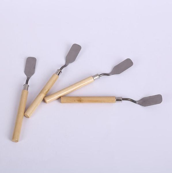 Fournitures scolaires de bureau outils de dessin en acier inoxydable couteaux de peinture à l'huile Art Palette grattoir artiste couteau artisanat outil