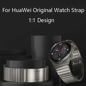 Bracelet de montre officiel 1: 1 en acier inoxydable pour Huawei Watch Gt 2 46mm/Gt2 Pro/gt 2e/magic Bracelet en métal Bracelet Sport 22mm Bracelet H0915