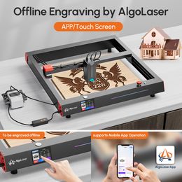 Algolaser Delta Láser grabador 22W Cutter Machine Fuerte Potencia mágica Grabado mágico 500 mm/s Crafting de artesanía