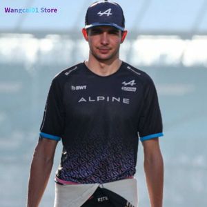 Camiseta oficial de BWT Alpine F1 2023 Men's Men's, Esteban Ocon Jersey Formula 1 Racing Moto Cycling traje Fan Tees