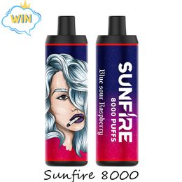 Canada Sunfire DTL 8000 Puffs Wegwerpvape E Sigaretten met oplaadbare 600 mAh 18 ml POD FRUIT E Liquide dampstick Float Pen Tornado Vape 9k 10K 12K Marokko Vapes