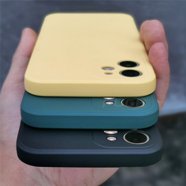 Estuches de teléfono de silicona para iPhone 14Promax IP14Plus 13 mini 11 12 PRO MAX XSMax XR XS 7P 6S 8Plus Estuche antiincrustante anticaída Diseñador de silicona Funda de TPU suave Estuche para teléfono celular