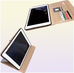 Étui portefeuille en cuir souple de luxe officiel, étui à rabat intelligent avec fente pour carte pour iPad 97 Air 2 3 4 5 6 7 Air2 Pro1527226