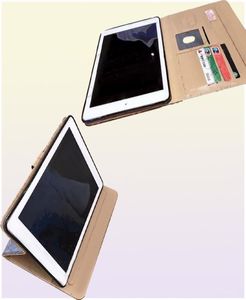 Officiële Luxe Zacht Lederen Portemonnee Stand Flip Case Smart Cover Met Kaartsleuf voor iPad 97 Air 2 3 4 5 6 7 Air2 Pro1181979