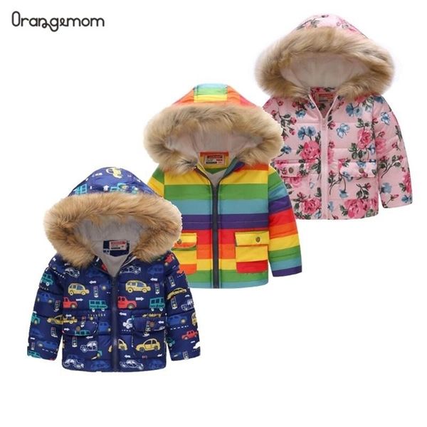 Boutique officielle Mode Automne Et Hiver Mignon Enfants Manteau Bébé Garçons Et Filles Hiver Snowsuits enfants vestes outwear LJ201017