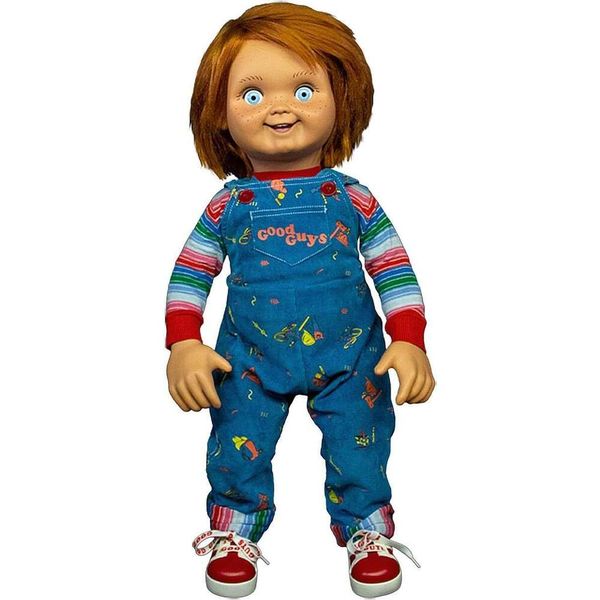 Les enfants officiels Universal Studios LLC jouent 2 bons gars Chucky Doll - Réplique réalisée pour les fans de film d'horreur classique - Taille standard