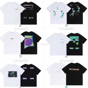 OFFs 2023 Nouveaux T-shirts pour hommes Designer de luxe blanc T-shirt classique Flèche Graffiti Sweat Hommes et femmes T-shirts Mode coupl Tee Plusieurs styles T-shirt Hip Hop