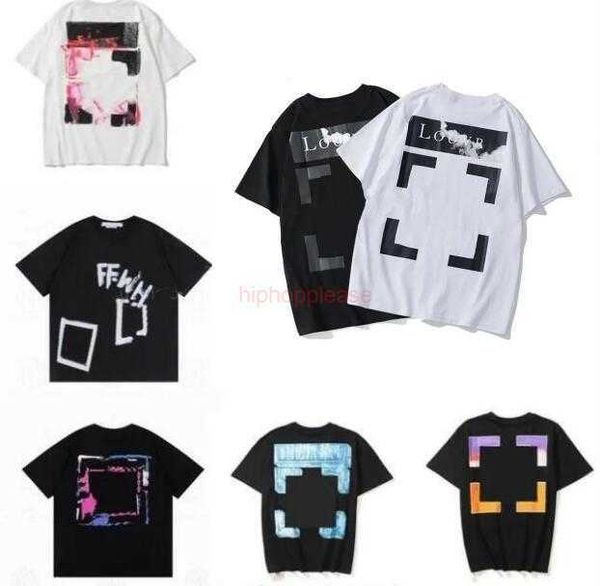 OFFs 2023Summer Designer fashion Luxurys Ropa para hombres y mujeres Camisetas sueltas Tops Hombre Casual Street graffiti Camisa Sudadera Camisetas para hombres Blanco rojo Verde