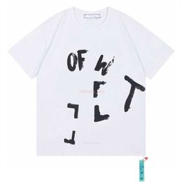 OFFs Mens Tshirts t Shirt 2324 Designer Tshirt s pour Manches Courtes Coton Respirant Blanc Noir Rouge Mode Lettre Imprimé Tshizq84 tops