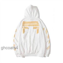 Offs White Trendy Designer Fashionoff Pull Painted Arrow x Crow Stripe Loose Sweat à capuche pour hommes et femmes Designer Coatjqm1off Pull Chromees Hearts N623 7G92