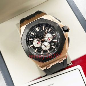 OFFSHORE herenhorloge van hoge kwaliteit 43 mm horloges Automatisch uurwerk Saffierglas 5 ATM Rubberen horlogeband Duiken Super lichtgevend herenhorloge Waterdicht audemar AAA